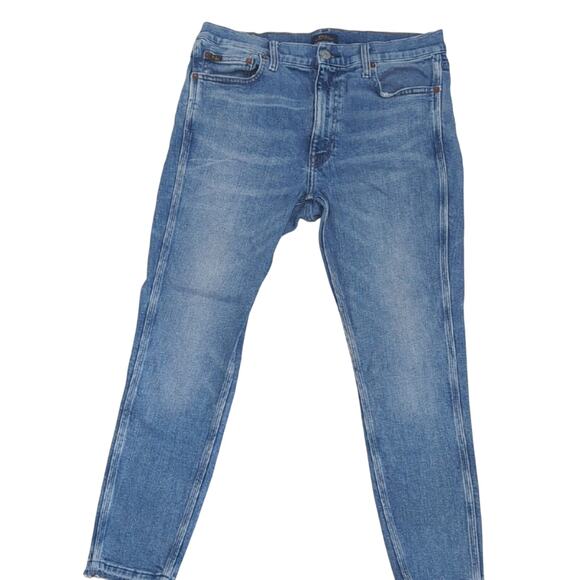 Polo Ralph Lauren Tompkins Mid Rise Skinny Crop Jeans Women's 31x27 Medium Wash - Picture 2 of 8